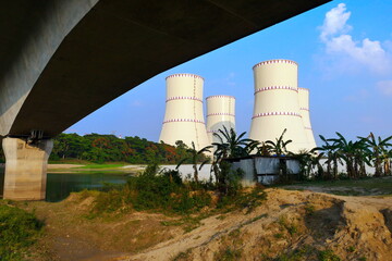 A bridge in Bangladesh. Ganges River Bridge in Bangladesh