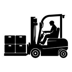 Forklift Operator at Work