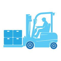 Forklift Operator Icon