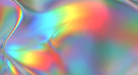 Obraz premium Rainbow Holographic Foil Abstract Background Texture.