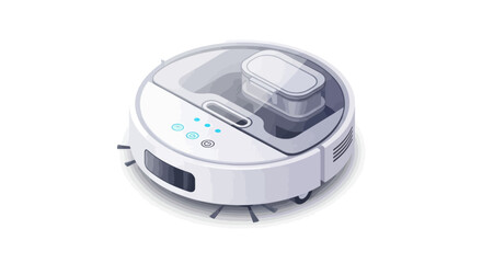 Smart Robotic Vacuum Cleaner with Dustbin and Side Brushes.