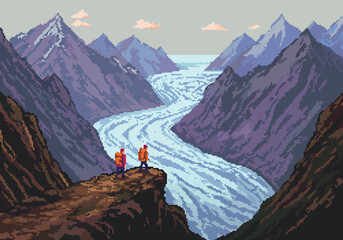 Epic Hiking Adventure Majestic Glacier Valley Trek