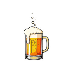 Beer icon flat vector design.