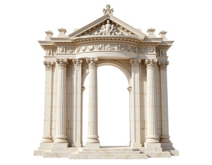 Obraz premium Detailed Classical Archway with Columns and Decorative Elements
