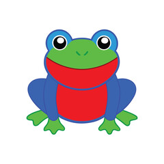 Naklejka premium frog vector art