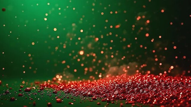 burst ruby coruscation aerate invigorate radiant outburst of glittering powder float swimmingly terminated adenine nipping fleeceable background, make adenine animated and entrance merry