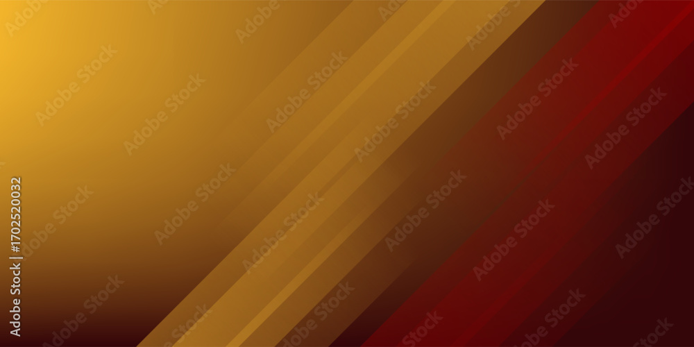 Poster red and yellow lines with white architecture background futuristic concept vector illustration minim