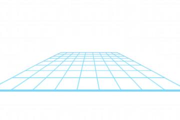 Light blue perspective grid creating virtual surface, highlighting geometric precision with clean, minimalist digital design aesthetic