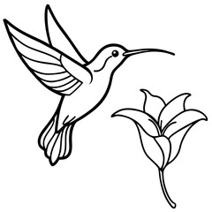 Fototapeta premium dove with flower