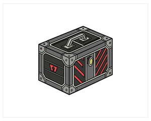 futuristic brutalism graphic box for streetwear vector free SVG download