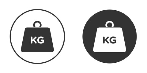 Fototapeta premium Weight icon flat illustrations. vector art.