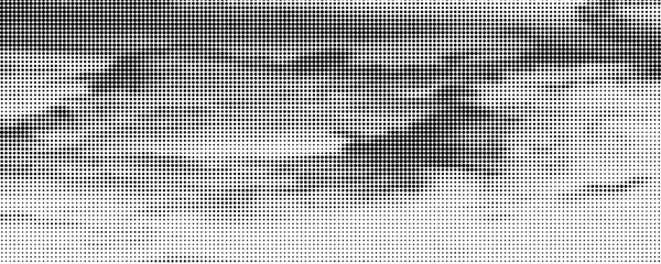 Grunge halftone gradient background. Faded grit noise texture. White and black sand wallpaper. Retro pixelated backdrop. Anime or manga style comic overlay. Vector Illustraion