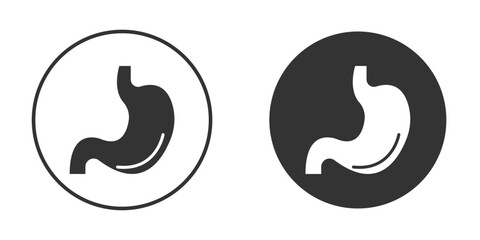 Stomach icon flat illustrations. vector art.