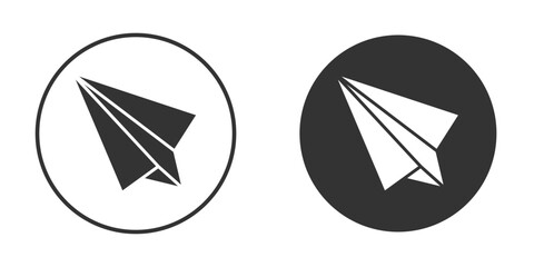 Paper plane icon flat illustrations. vector art.