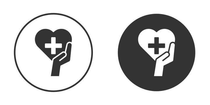 Medical support icon flat illustrations. vector art.