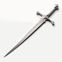 Vector image of a sword