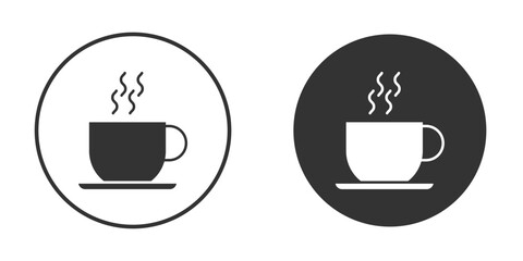 Hot tea icon flat illustrations. vector art.
