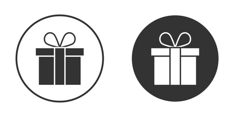 Gift boxes icon flat illustrations. vector art.