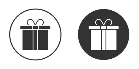 Gift box icon flat illustrations. vector art.