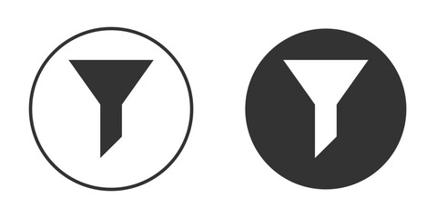 Filter icon flat illustrations. vector art.