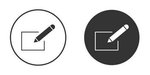 Edit icon flat illustrations. vector art.