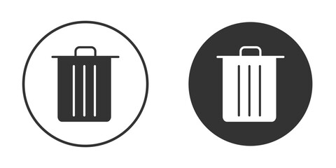 Delete icon flat illustrations. vector art.