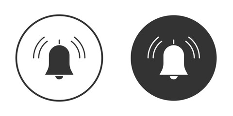 Bell icon flat illustrations. vector art.