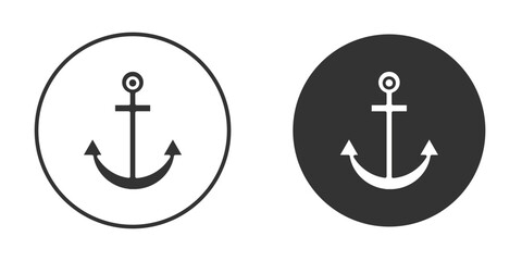 Anchor icon flat illustrations. vector art. © Cristiane