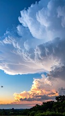 Fototapeta premium Dramatic sunset cloudscape