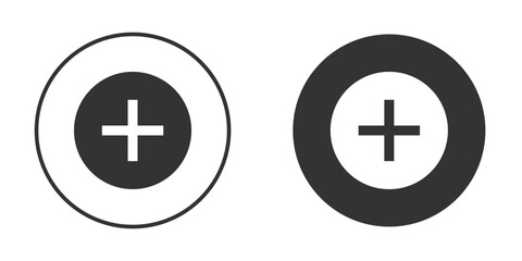 Obraz premium Add icon flat illustrations. vector art.