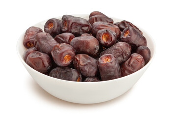 dates fruit path isolated on white