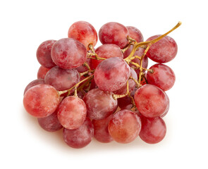 red grape path isolated on white