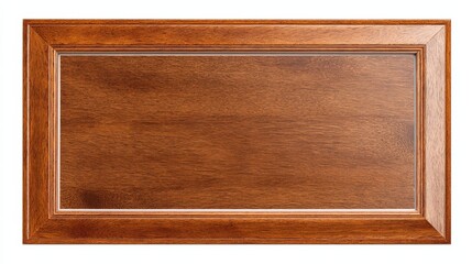 Wooden Cabinet Door Sample with Detailed Edge Profile and Natural Woodgrain Finish for Interior Design