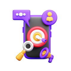 Social media 3d icon