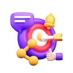 Social media 3d icon