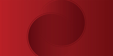 Vector red background with circles card illustration abstract modern simple