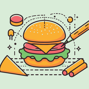 Adobe Illustrator ArtworkTextura para papel encerado de hamburguesas.