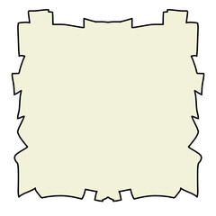 Antique style light yellow paper note