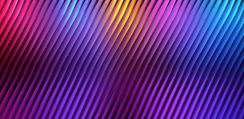 Abstract background with diagonal lines and a gradient of vibrant colors in a modern design