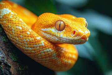 Fototapeta premium snake at rainforest