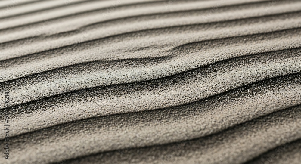 Poster the undulating surface of a sandy expanse is captured in a closeup shot, revealing a mesmerizing pat