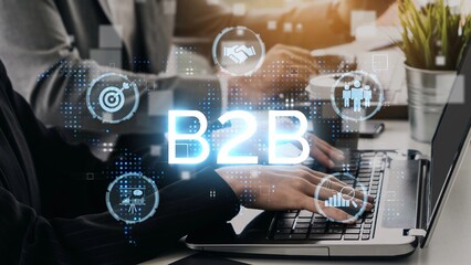 B2B strategy and technology transforming business-to-business operations, optimizing communication, and enhancing market efficiency with digital B2B tools and innovation. Muxer