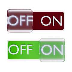 3D Glass Effect Switch – Interactive On Off Button for App, Web, and UI Design