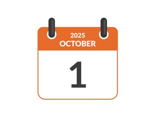 Date 1 October 2025 year calendar day