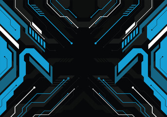 Abstract blue futuristic technology background