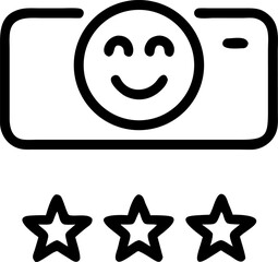 Smiley Face Rating Icon