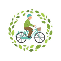 Elderly and Eco Cycling