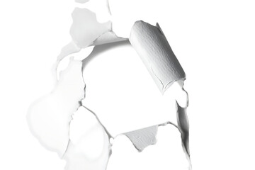 Paper hole isolated on transparent background