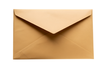 Paper envelops isolated on transparent background