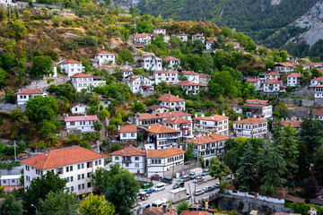 Naklejka premium Göynük hillside homes with greenery